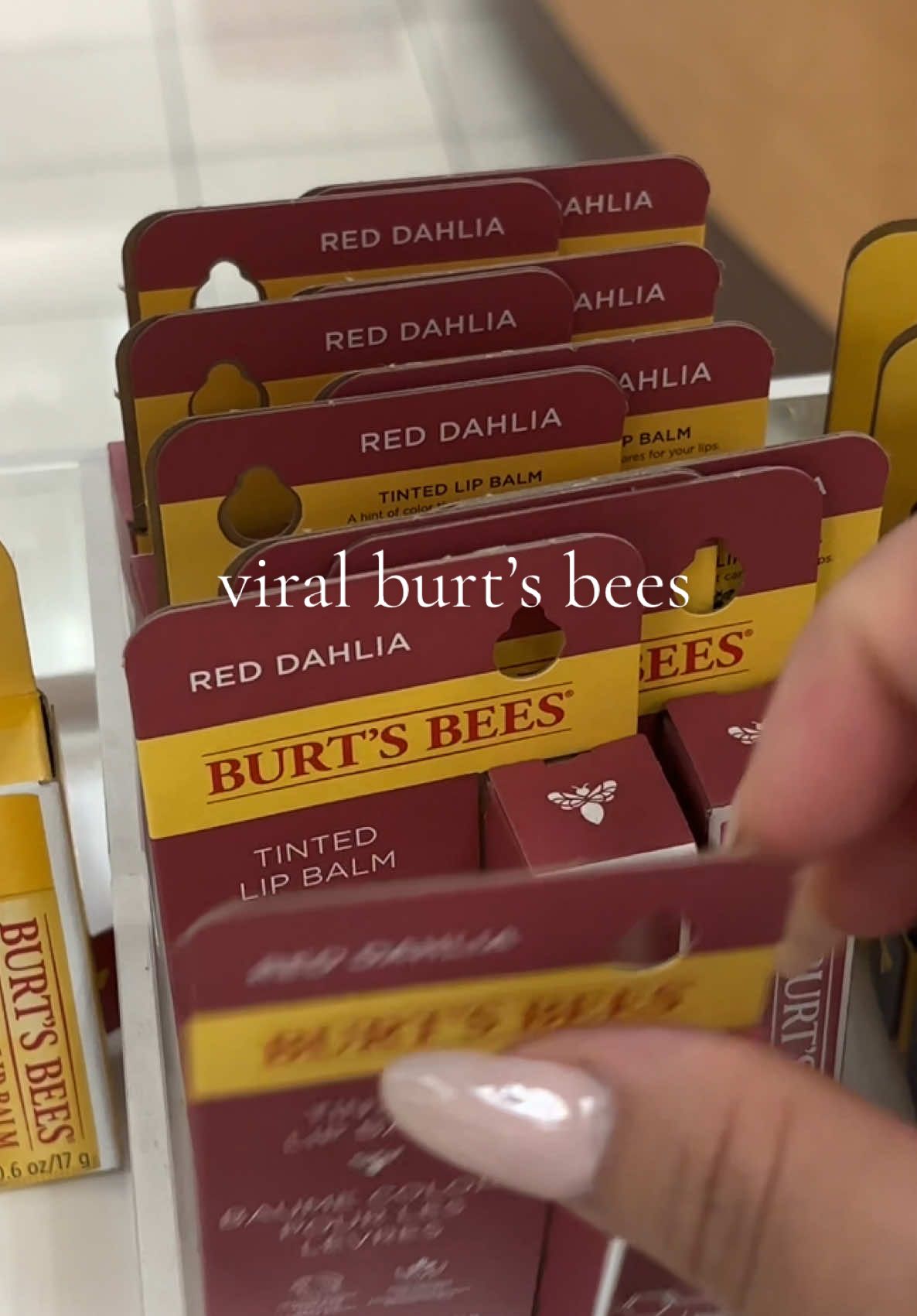 Shade ‘red dahlia’ is my BFF rn!😍@Burt's Bees #BeautyTok #makeuptok #burtsbees #lipstain #tintedlipbalm #viralliptints #affordablemakeup 