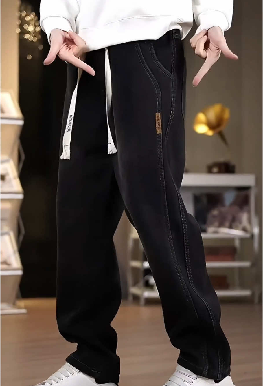 M-3XL กางเกงยีนส์ผู้ชายกระบอก #jean #jeanspants #fashion #yp #men #fashion #fashion #tiktok 