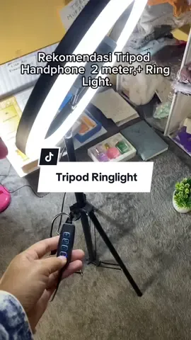 Para Affiliate wajib punya tripod yang satu ini  #tripod #tripodringlight #Tripod Led Remote #alatkonten #ringlight 