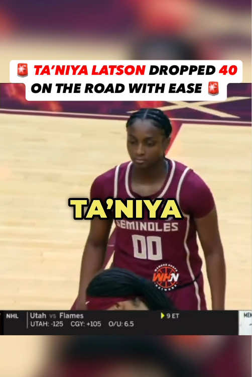 ta’niya scores the same way we breath — with EASE ✅✅ the florida state 🌟 is a walking bucket! 🎥: @Womens Hoops Network  🗣️: @Arden F.  #taniya #floridastate #fsu #collegebasketball #womensbasketball #highlights #voiceover #2025 