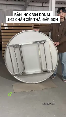 BÀN INOX 304 1m2 chắc chắn bền đẹp, chân xếp thái gấp gọn đa năng tiện lợi#giadung_giadinh01 #cuahangdodungnhabep1 