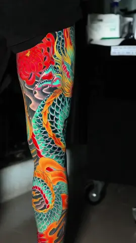 Anh em chào nhẹ anh Long cái nha 😎 #hinhxamnghethuat #hinhxamdep #xuhuong #tattoo #xamnghethuat #kinchan #fullchan #rong 