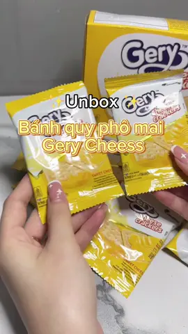 Bánh quy phô mai gery ăn là ghiền #babieunbox #banhgery #banhquyphomai #banhngon #xuhuong 
