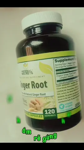 Thực phẩm rễ gừng hữu cơ HERBAL SECRETS Ginger Root 550mg 120 VEGGIE CAPSULES giảm buồn nôn, hỗ trợ tim mạch, miễn dịch, làm dịu dạ dày  #hanaorganicbeauty #tiktokshop #xuhuong#xuhuongtiktok2024 #xuhuongtiktok #tiktokviral #trend #thinhhanhtiktok #LearnOnTikTok #thinhhanh #mevabe #tre #goclamdep #lamdep #skincareroutine #skins #skincaretips  #mebimsua #tips #fyp #xh #goclamdep #beauty #suckhoe 