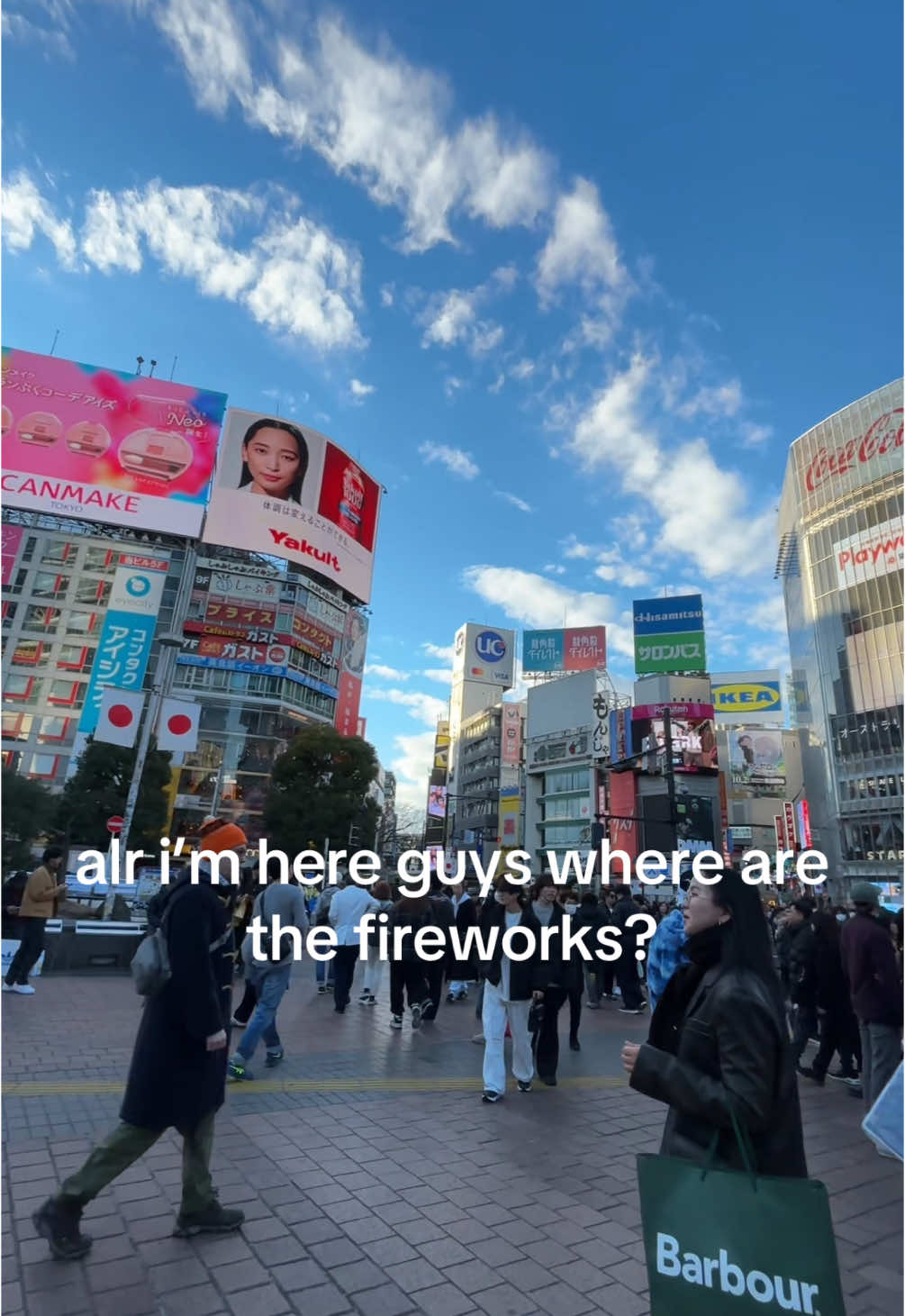 it was so weird walking around where they filmed the show #aliceinborderland #aliceinborderlandnetflix #japan #shibuya #arisu #karube #chota #shibuyacrossing 