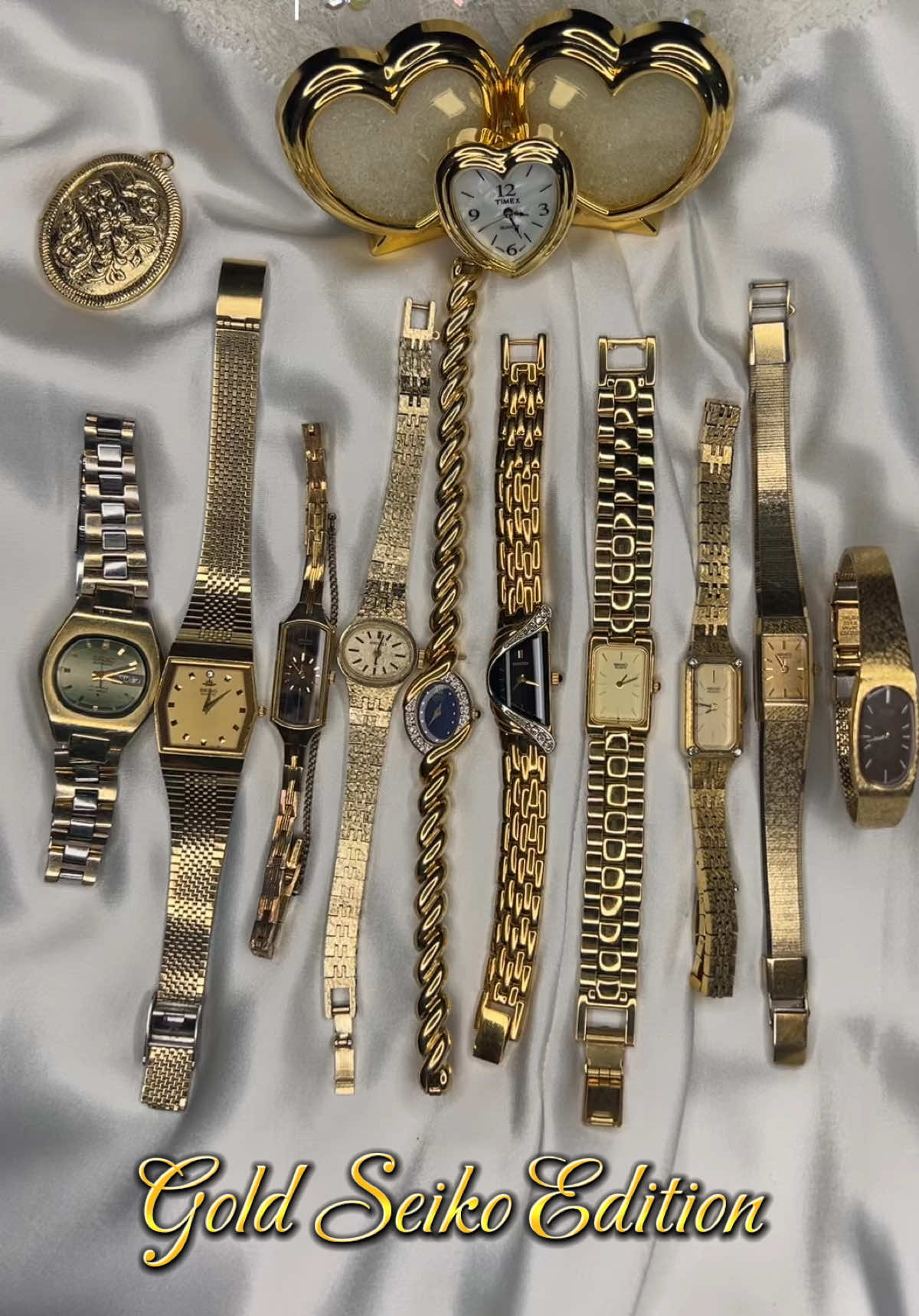 You only need 5 watches to start your collection🕰️💎✨#seiko#vintagewatch#goldtone#mywatchcollection#watches#daintyjewelry#seikowatch#timeless#secondhand#watchtok 
