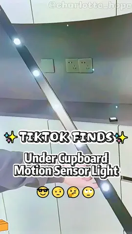 Look at this intelligent light!✨#tiktokmademebuyit #TikTokMadeMeBuyIt #tiktokshop #uktiktok🇬🇧uk #kitchenlighting #motionsensor #sensorlight #uk #solarpower #kitchenlight #sensorlights 