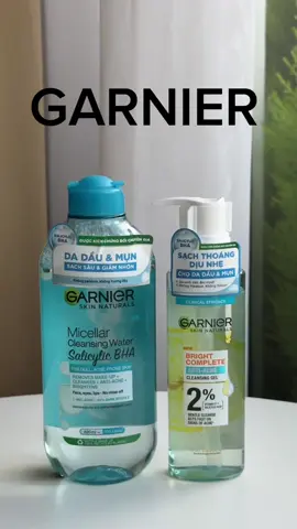 Combo làm sạch da mỗi ngày 🥰 #garnier_vn #goclamdep #reviewlamdep #nuoctaytrang #muataitiktokshop #suaruamat 