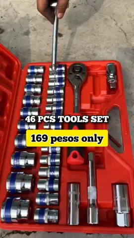46pcs/set Tool Box Car Motorcycle Repair Set Hand Tools Home Service motor DIY Kit under ₱169.00 Hurry - Ends tomorrow! #toolbox #toolboxset #handtools #fyp #trend #millionviews #tiktokshopontrend 
