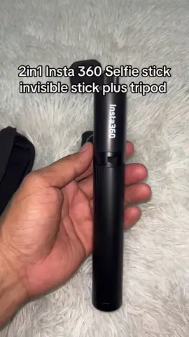 Insta 360 Selfie stick invisible stick plus  tripod #tripod #selfiestick #2in1 #invisiblestick #accessories #fyp 