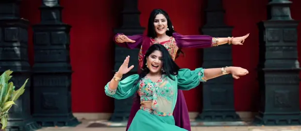 From real to reel to cover 🤍🥳✨ Hey Minnale Dance Cover | Now on YouTube | Anu & Kanu @Ravindu.filmmaker @Iresha Mahaarachchi @H&H Bridal Dresses  #anushkikanushki #anukanu #newyearcelebration #sistersforever #happynewyear #2025 #danccover #minnale #heyminnale #amaran #minnale #india #trending 