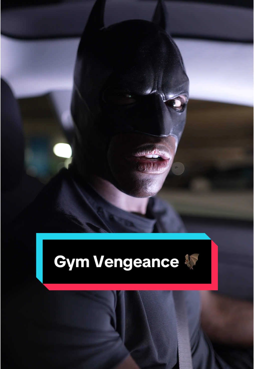 He is Gym Vengeance 🦇 @JeremyLynch #gym #cardio #weights #batman #vengeance 