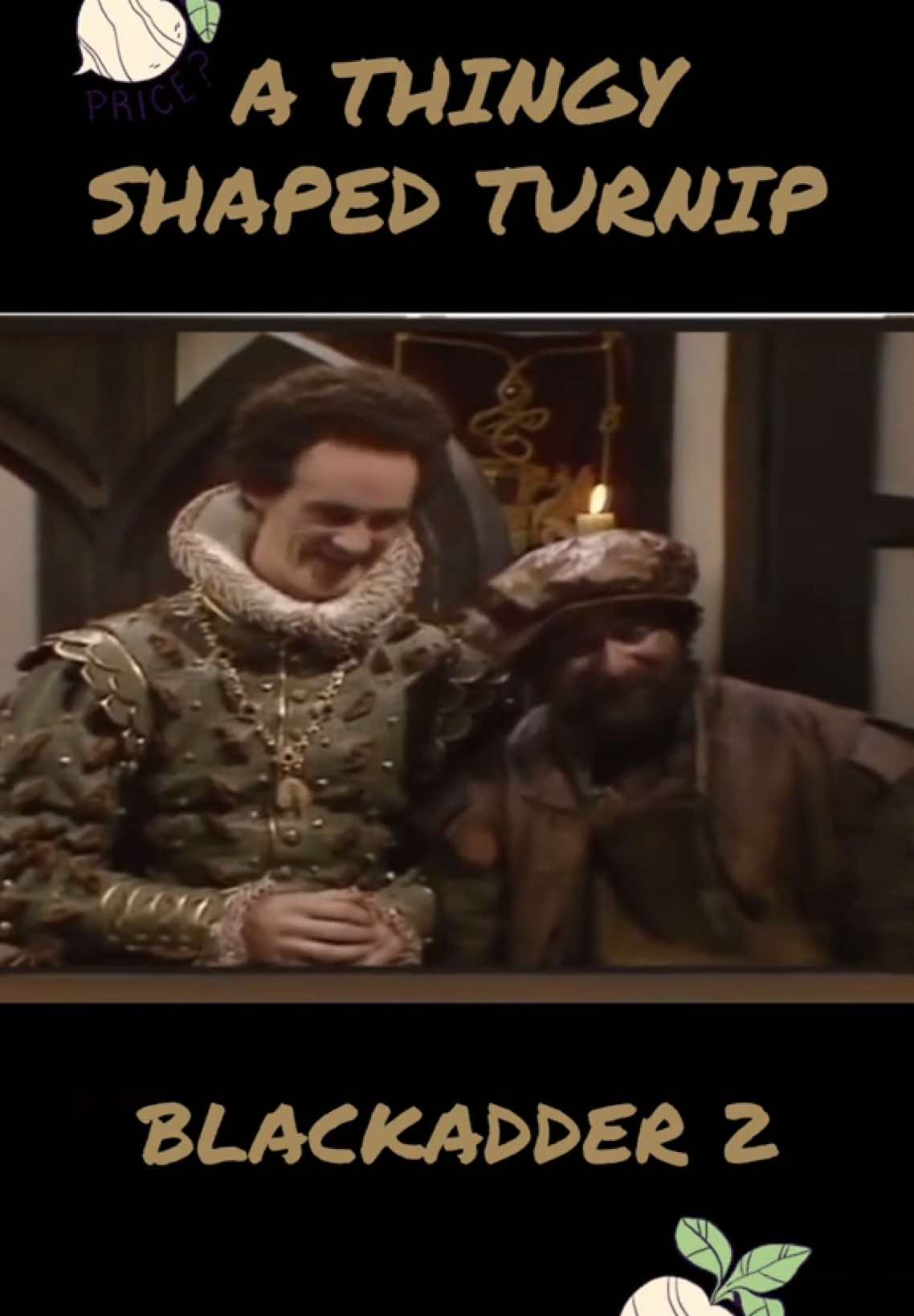#turnip #blackadder #baldrick #vegetables #veg #sitcom 