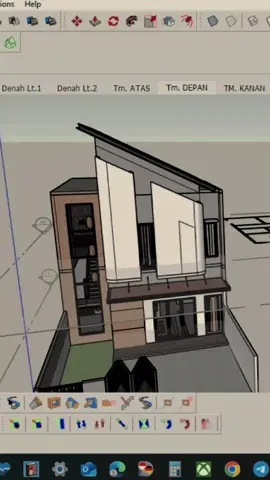 First Upload 2025 #sketchup #arsitektur #designrumah 