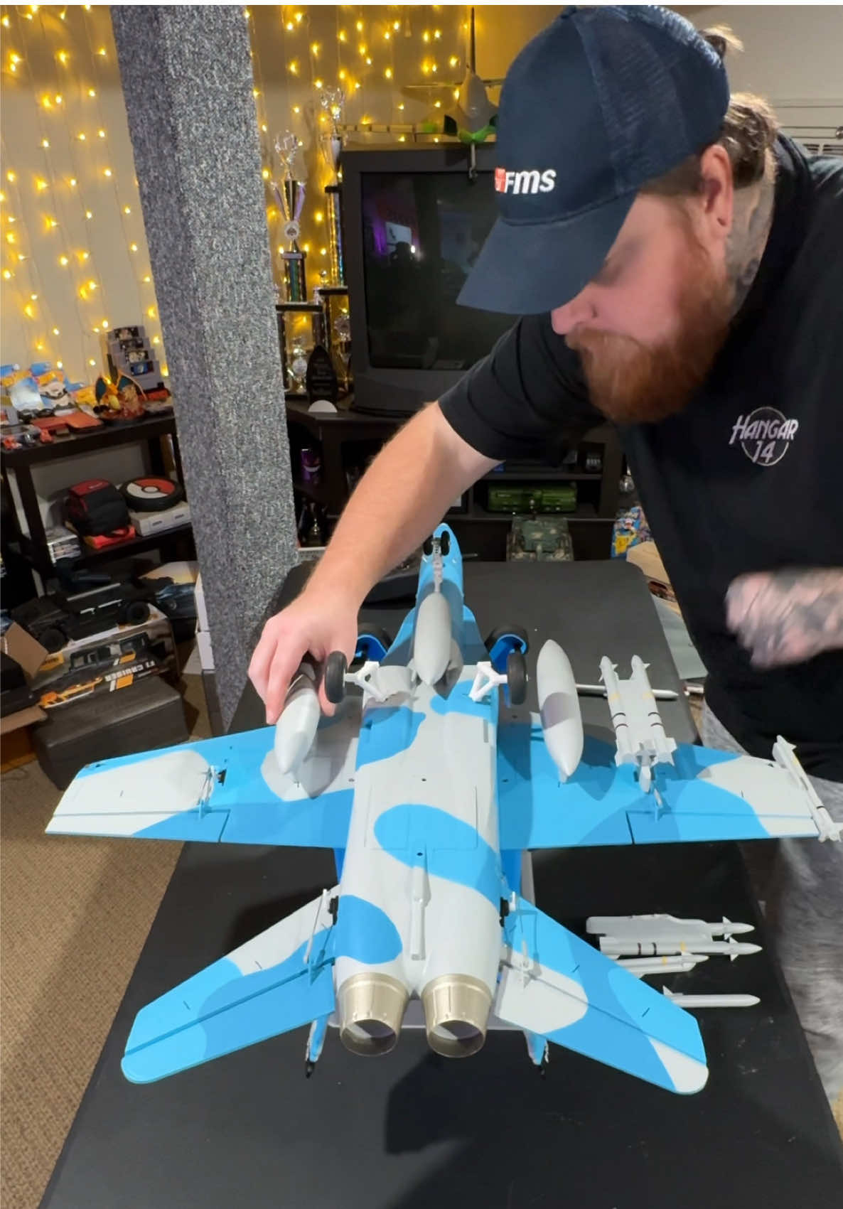 The NEW V2 FMS F/A-18 64mm is here! Personally, love the new paint scheme on this one. 64mm EDF jets are such a blast to fly. #rcjet #rcplane #fa18 #f18 #f18hornet #fighterjet #remotecontrol #radiocontrol #rc