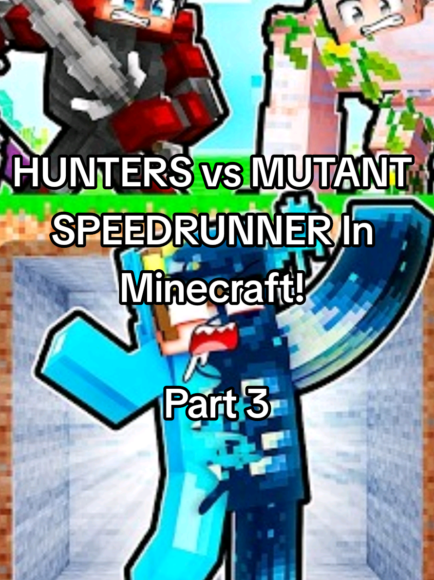 HUNTERS vs MUTANT SPEEDRUNNER In Minecraft!  ( Part 3/4 )  ( Credit: Nico )  #nico#cash#Minecraft#roleplay#fyp