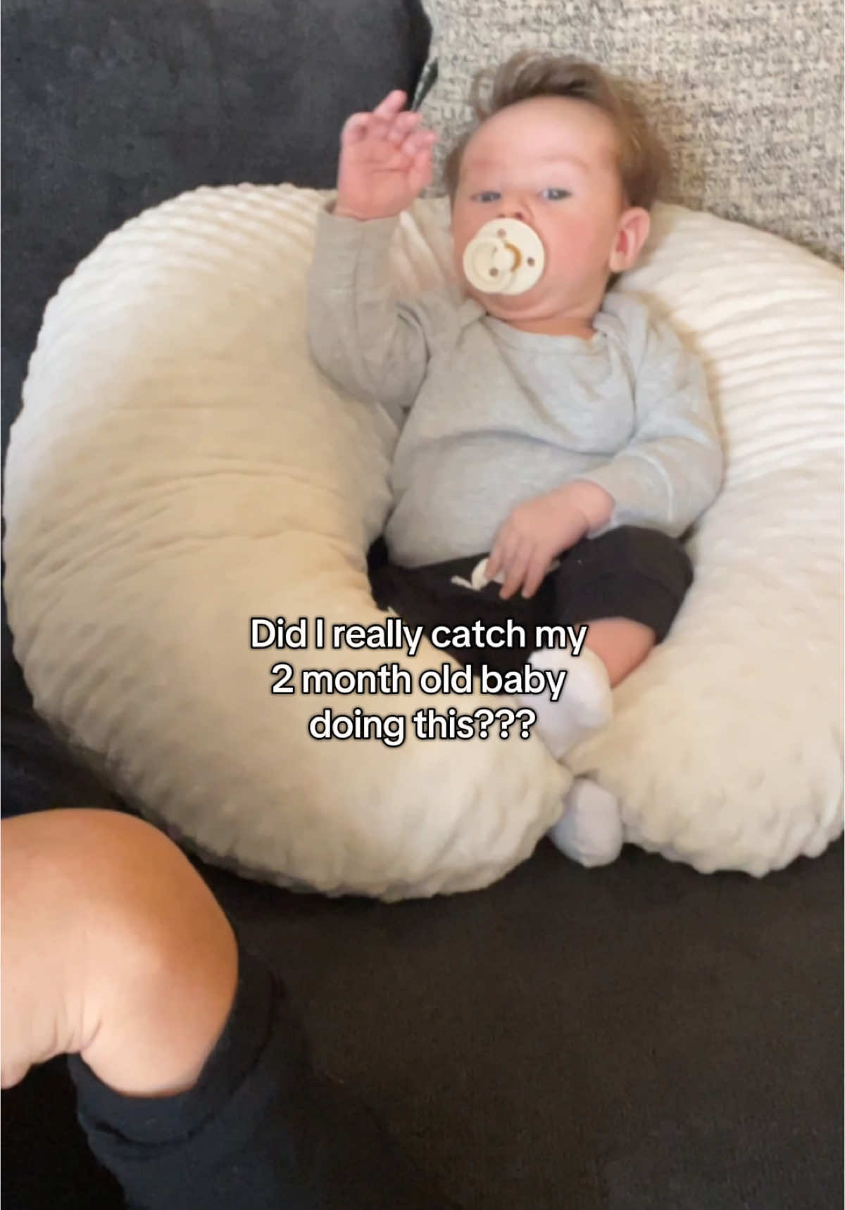 Umm am I crazy? Is this just a coincidence? Or maybe this is normal? I don’t have anything to compare it to lol #baby #babyboy #babiesoftiktok #2monthsold #moms #momtok #sahmsoftiktok 