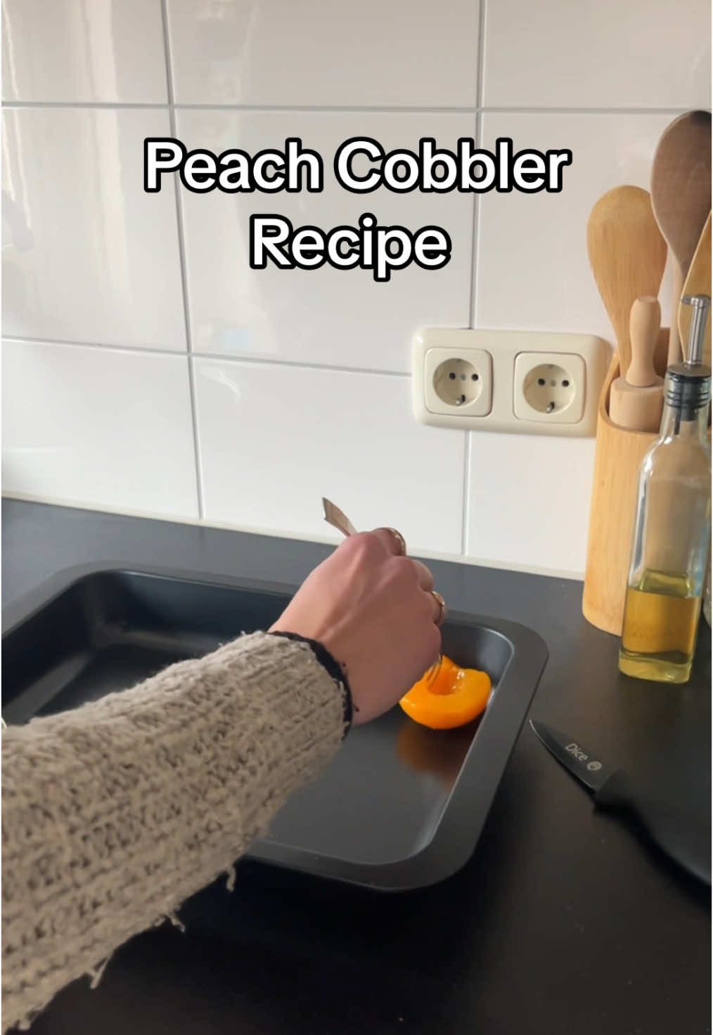 Sinds kerst is dit m’n lievelings toetje geworden! 🍑  Wat is jou favoriet?  #peach #cobbler #perzik #toetje #favoriet #ingredienten 