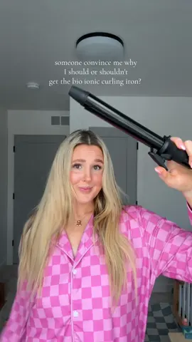 Or do I just stick with this dupe!? #bioionic #bioionicdupe #curlinghair #curlinghairtutorial #curlingirontutorial 