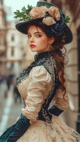 I asked AI to show me romantic Victorian fashion.  #victorian #victorianfashion #dress #fantasy #fashion #ai 