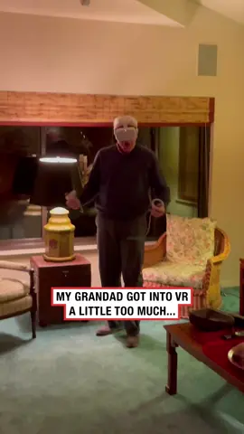 I could see it happening a mile off 🤣 (🎥: CONTENTbible) #ladbible #funnyvideos #grandadsoftiktok #vr