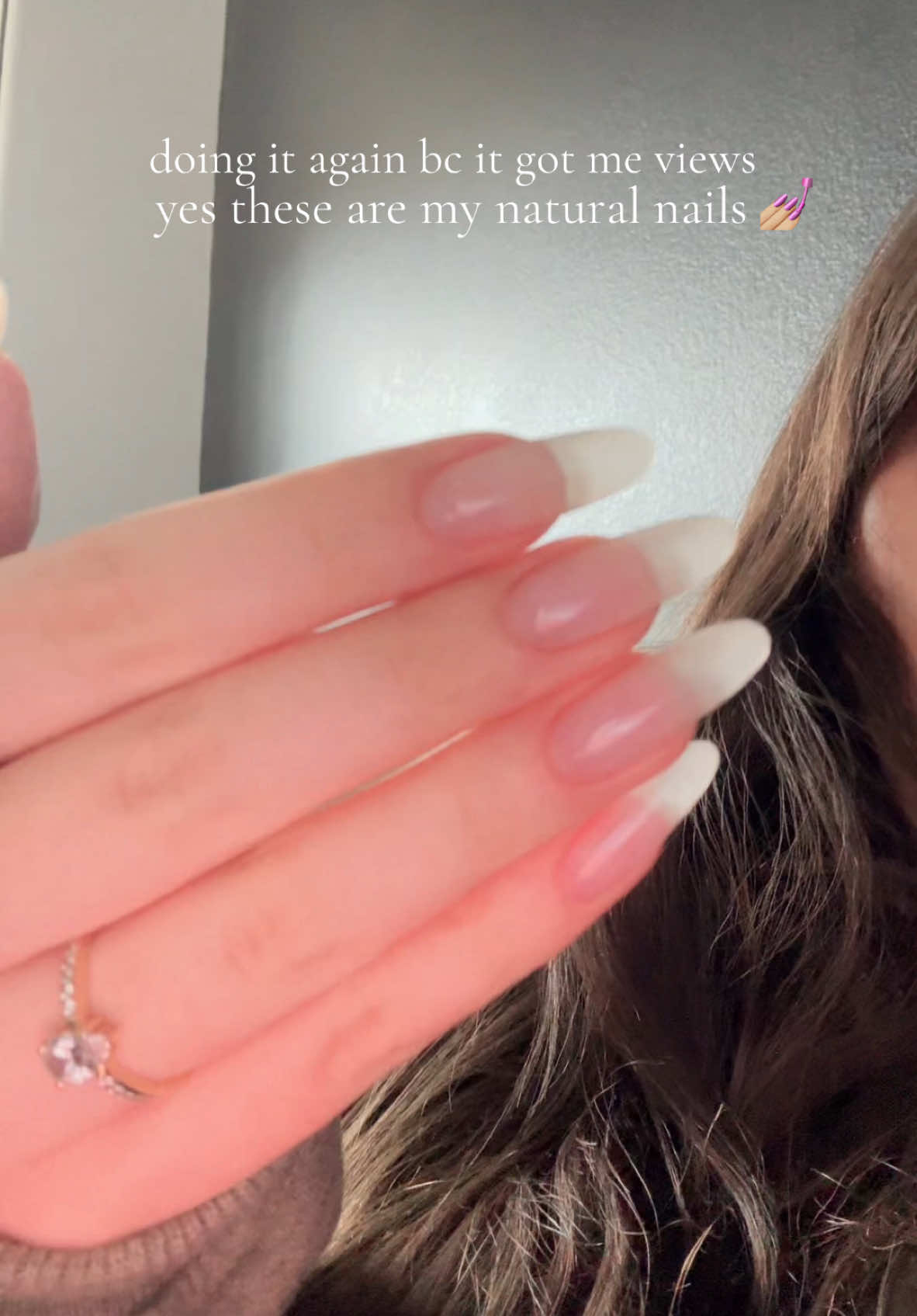 i’ll talk abt how i did it if this acc get likes #nails #naturalnails #longnails #trending #fyp #fypシ #foryoupage #4upage #hand 