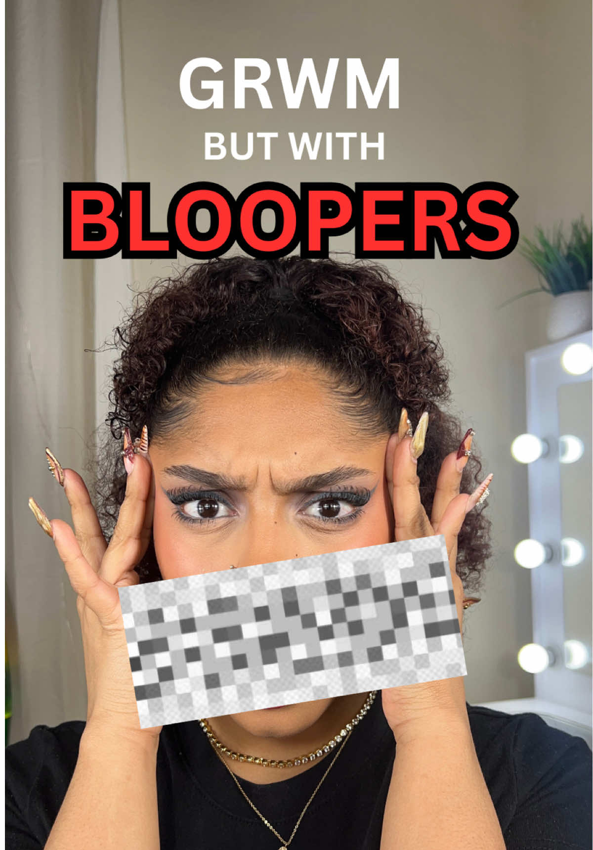 GRWM but with my bloopers ❤️#grwmmakeup #grw #bloopers #BeautyTok #makeuptutorial #beautytrends #beautytok #creatorsearchinsights 