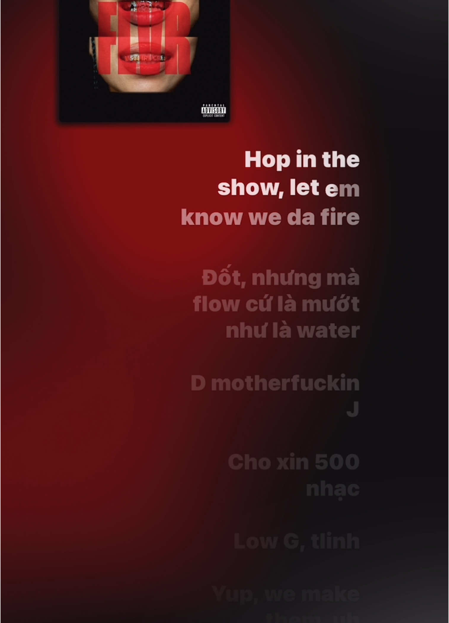 HOP ON DA SHOW (Full Song Lyrics) - tlinh & Low G #nhacvietlyrics 