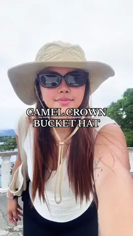 Looking for a bucket hat with a large brim? Consider this bucket hat from camel 😍 #camelcrownbuckethat #camelcrownph #camelcrownhikinghat #hikinghat #buckethat #widebuckethat #camelcrownhat