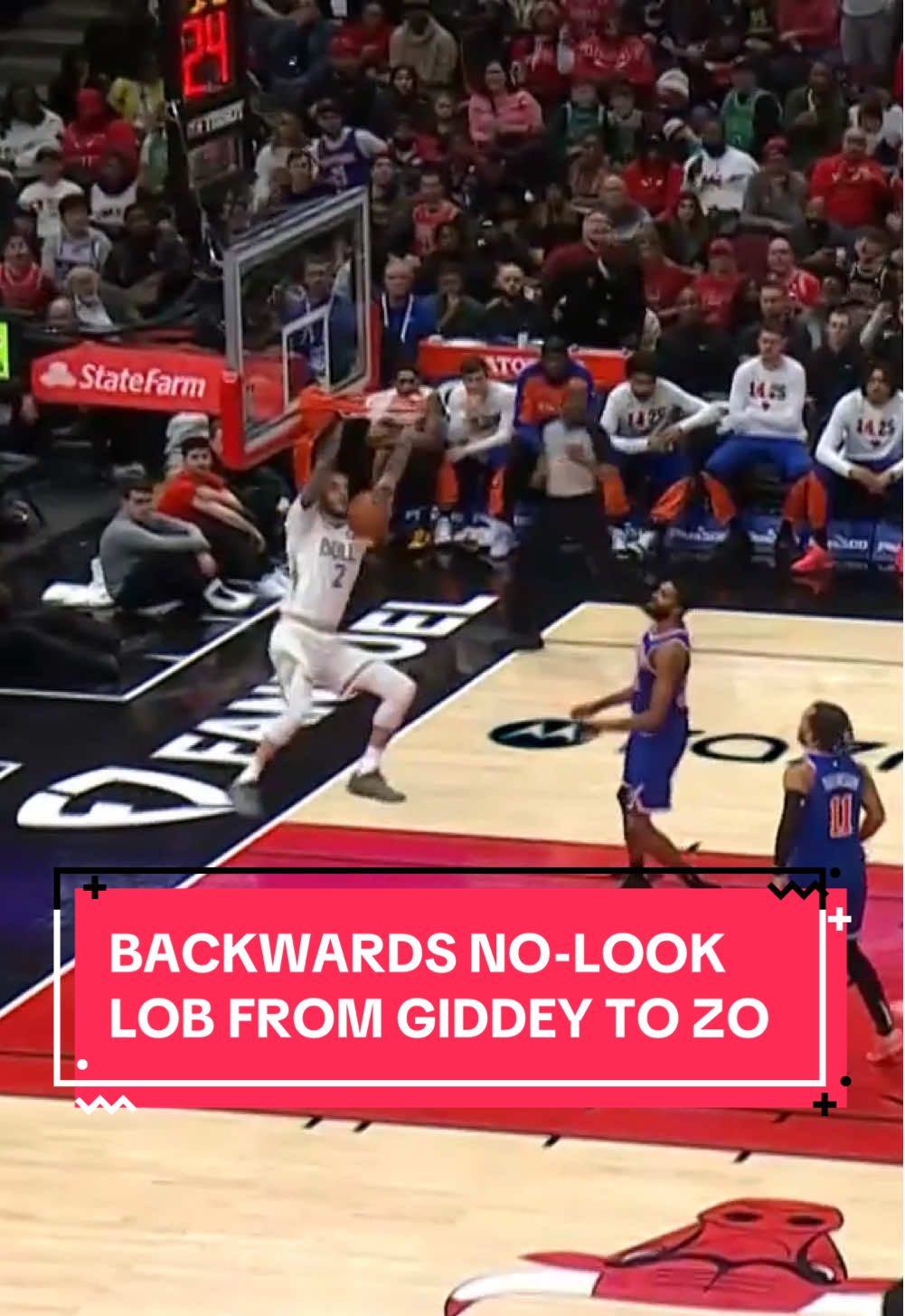 This connection is something else 👏 #chicagobulls #joshgiddey #lonzoball 