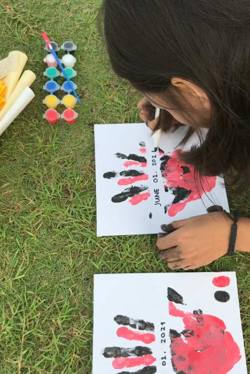 canvas date 💞 @🕷️  #handpainting #dateideas #wlw #couple 