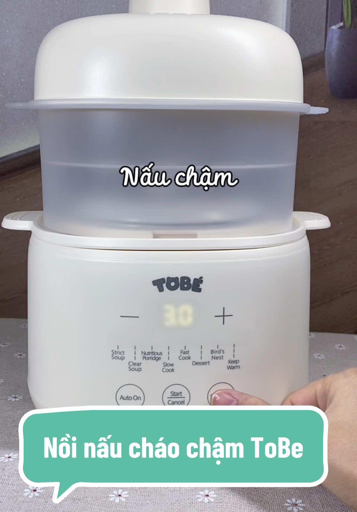 Nồi nấu cháo chậm cho bé mẹ T rất mê #lammecungthuy #noinauchaocham #noinauchamtobe #andam #conandam6th #tobe #baby #embe #happynewyear2025 #xuhuong 