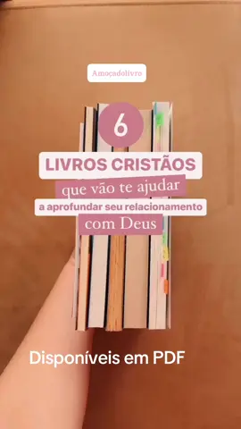 6 livros cristãos que vão te ajudar a aprofundar seu relacionamento com Deus. #Deus #fy #foruyou #leitura #BookTok #indicacaodelivros #cristao #cristaosnotiktok 