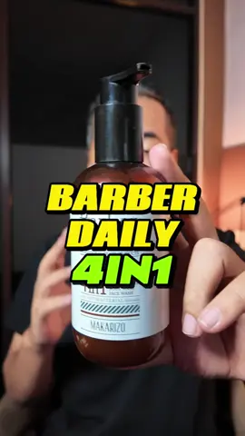 Barber Daily 4in1 fungsinya udah lengkap banget loh! #barberdaily #makarizo #sabun #shampoo 