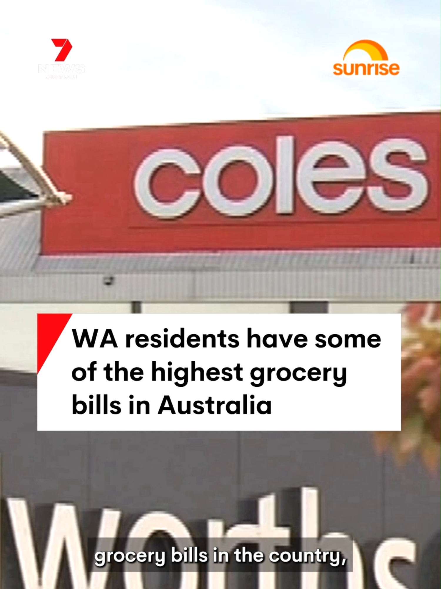 WA residents have some of the highest grocery bills in the country, according to a new report. #WA#Sydney#Victoria#groceries#grocerybill#7NEWS