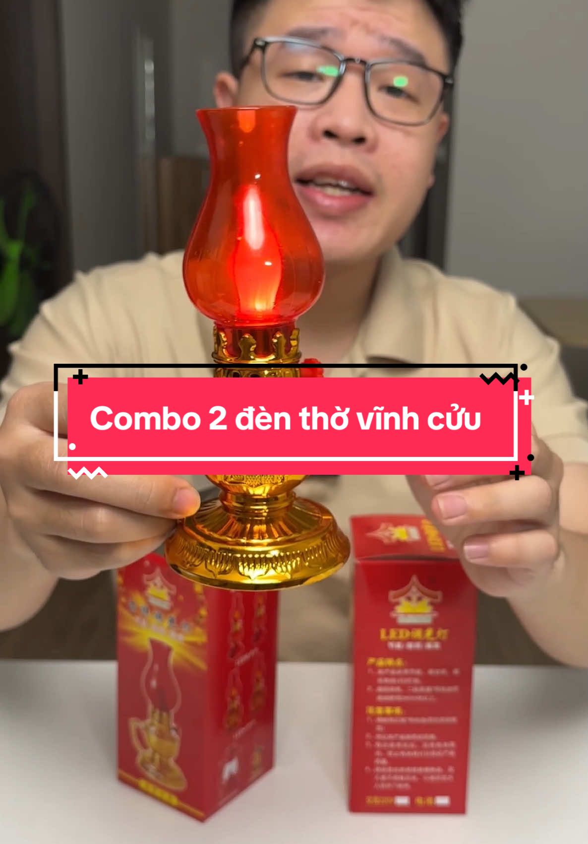 Combo 2 đèn thờ vĩnh cửu, dùng bằng pin, vừa đẹp vừa bền #dentho #denthovinhcuu 