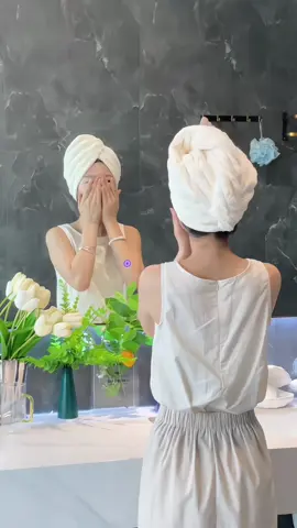 Mũ quấn tóc thấm hút nước tốt #muquantoc #muquantocnhanhkho #muutocnhanhkho 