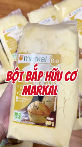 Mẹ thử làm bánh hoặc nấu cháo cho bé bằng dòng bột bắp Markal hữu cơ này xem #thyanhbaby #mevabe #andamcungbe #andamkieunhat #botbap #botlambanh #markal 