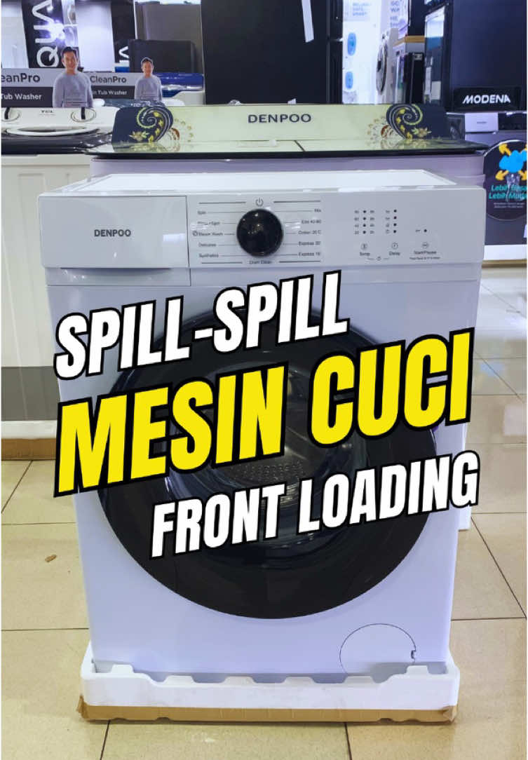 Produk baru! Mesin cuci Denpoo DFL-810 dengan kapasitas 8 kg, harga? ada di akhir video ya! #fyp #solo24jam #mesincuci #mesincucimurah #mesincucifrontloading 