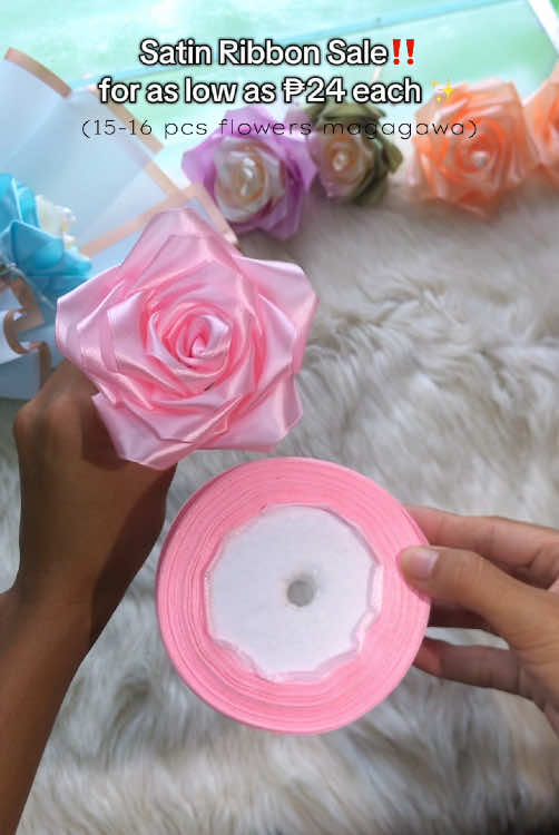 Satin Rose Tutorial using 5-4-3-2-2 method ✨ #satin #satinrosebouquet #satinrose #satinrosetutorial #54322method #5-4-3-2-2method #satinribbon #ribbonroses #satinribbonflower #boquet #flowerbouquetribbon #fyp #ValentinesDay 