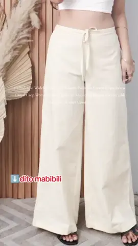 Calliah Lovi Wideleg Pants For Women Premium Cotton Linen Fabric Casual Crop Womenswear Highwaist Adjustable Bottom Comfortable Elegance Trouser Comfort #trouserpants #pants #widelegpants #pantsforwomen #fyp 