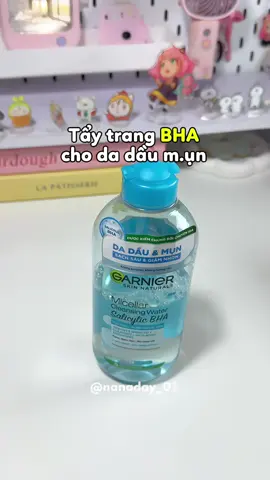 Tẩy trang Garnier chân ái cho da dầu mụn. Zá quá là hạt 🌰 so với chất lg của em nó 🙆‍♀️💕 #nanaday #review #unboxing #viral #foryou #fyp #lamdep #reviewlamdep #beauty #skincare #skincareroutine #garnier #taytrang #taytranggarnier #taytrangquocdan #garnierxanh #ttgarnier #bha 