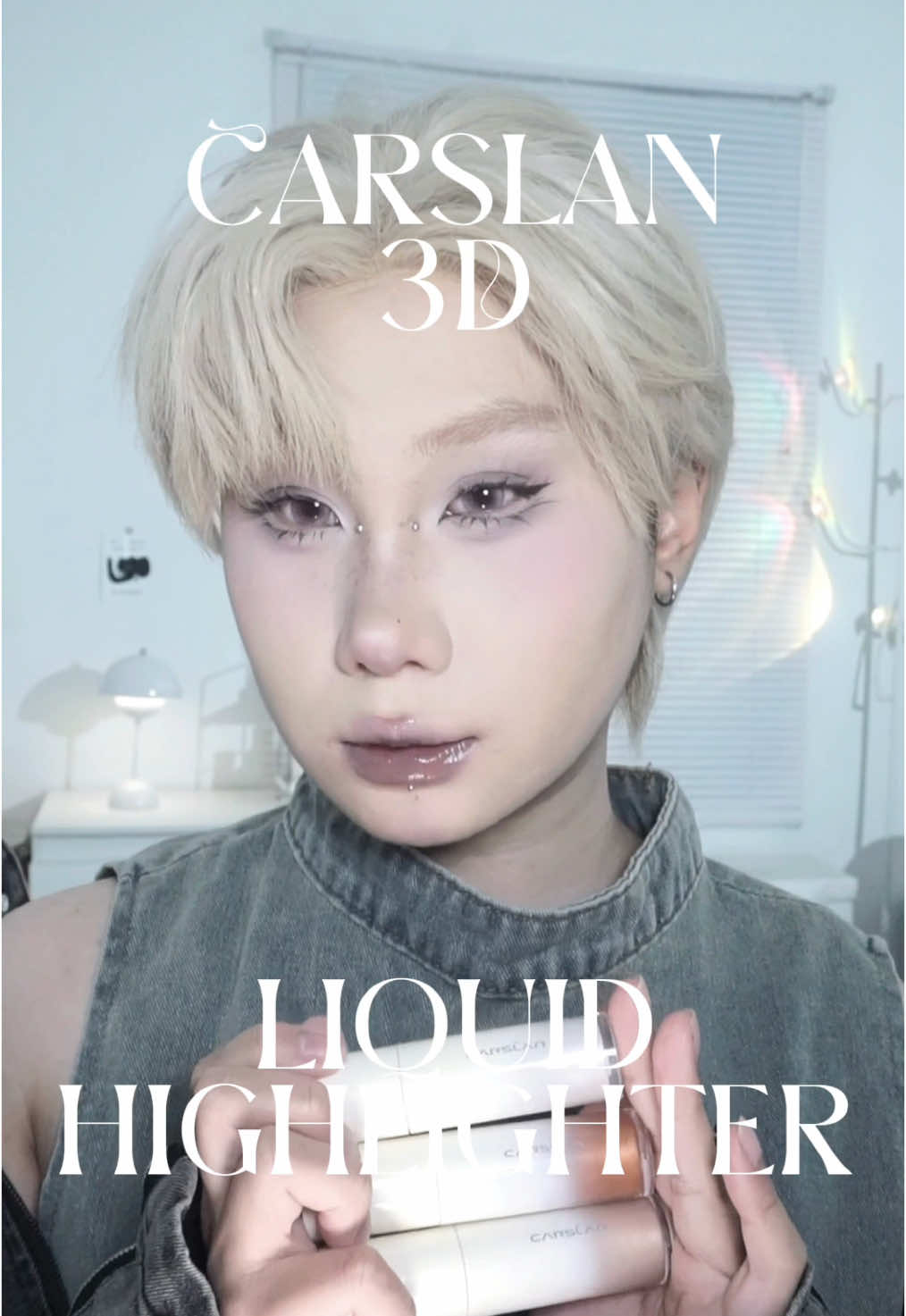 Bắt sáng dạng kem duy nhất không làm nền bị trượt... >< #bxnhbu #makeup #highlighter #carslan #LiquidHighlighter 