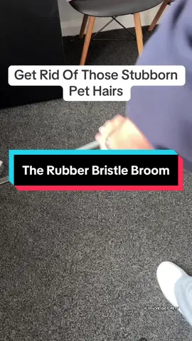 Get rid of pet hairs with this rubber bristle broom. Perfect for cleaning floors, windows and scraping up imbedded pet hairs. #pets #pethairs #pethairremoval #rubberbristlebroom #broom #perhair #floorcleaning #carpetcleaning #doghair #doghairremoval #catfur #cathairremoval 