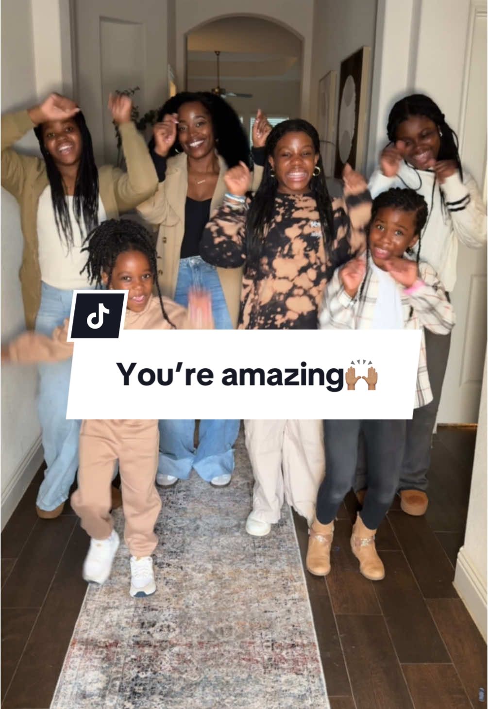 Lord, you’re amazing! 🙌🏽  Love creating these moments with my girls even if I can’t really dance😅 #youreamazing #dancechallenge #girlmom #OOTD #familystyle #momlife #MomsofTikTok #momtok #fypage #happysunday 