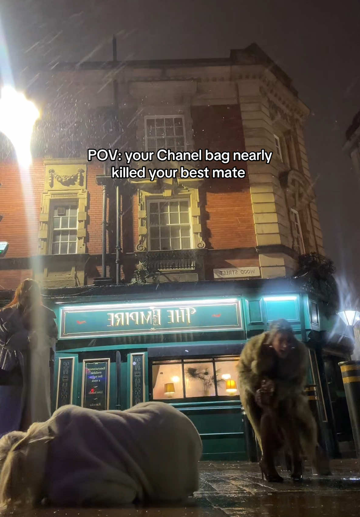 Highlight of my night 😂😂😂😂😂😂  #chanel #chanelbag #fall #bestfriend #besties #bestie ##fail##falling##fallingover##liverpool##liverpoolnightlife##nightout##nightoutoutfit##funny##foryoupage❤️❤️##fypppppppppppppp##fyp##foryoupageofficial##foryoupagе