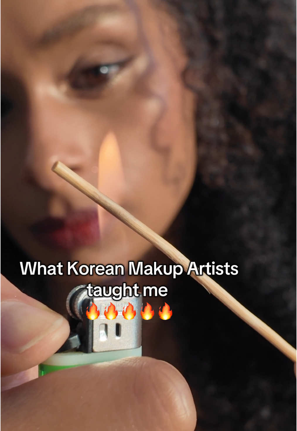 Korean makeup artists taught me this wild lash hack 🔥 Burn a wooden stick & curl AFTER waterproof mascara—game changer! 👀✨ Would you try it? #KBeautyHack #LashHack #MakeupSecrets #ViralBeauty #AsianBeautyTips #MakeupHacks #kbeautytips #kbeautytiktok #koreanmakeup 