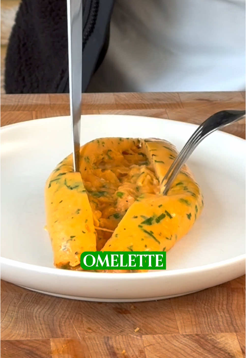 How to make an omelette.    Ingredients: Omelette (1 Portion) 3 x Burford brown eggs (Clarence Court) 5g Fine herbs (tarragon, chervil, chives) Salt+pepper 10g Butter   - Whisk your eggs, herbs and seasoning together.  - In a medium-heat non-stick pan add your butter and leave until lightly foaming. Add your eggs and stir with the back of a fork. - Once you have scrambled egg texture, knock the majority ofthe eggs towards the top of the pan, leave to set, then fold. - Flip on to a plate and brush the hot omelette with cold butter.   #egg #herbs #butter #french #omelette #clarencecourt 