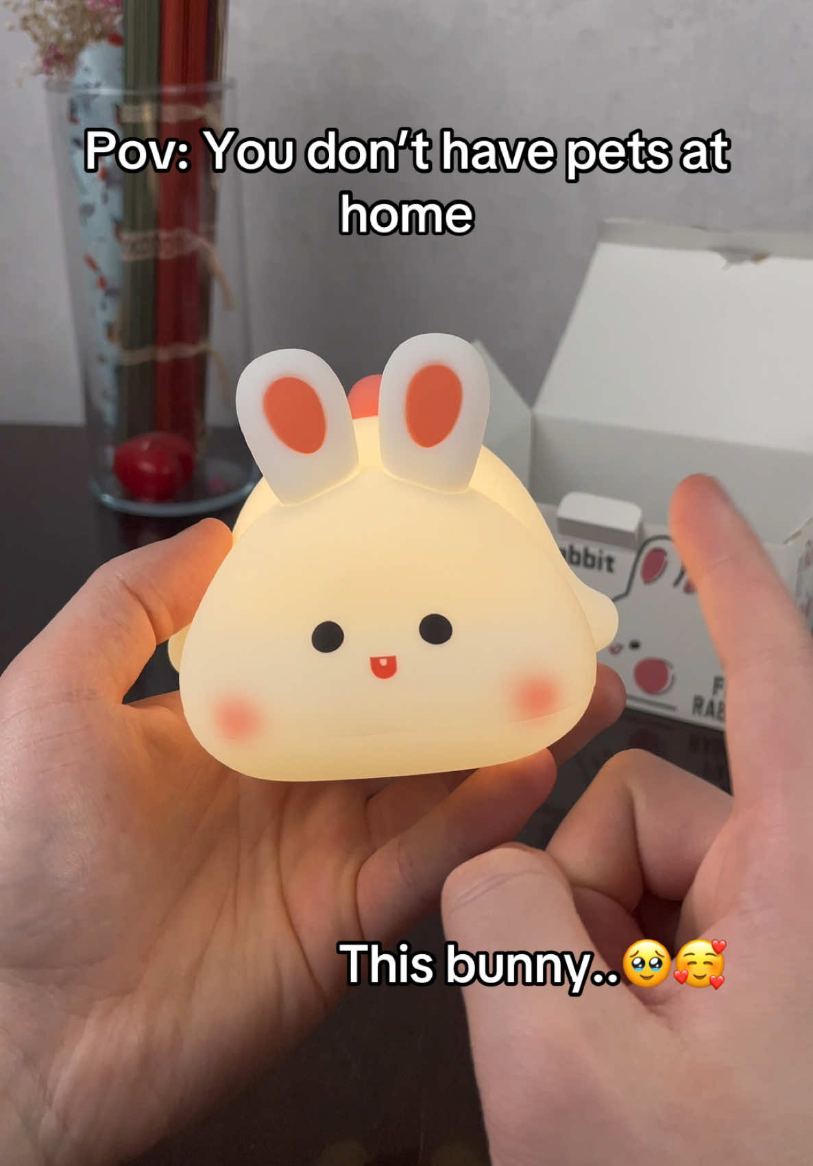 Everyone need this bunny light😅☺️ #bunny #light #nightlight #cute #forher #everyone #gift 