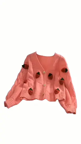 #TikTokCreatorSearchInsightsIncentive  #WomenSweetStrawberryKnitted #JacketVNeck #TopKoreanStyle #GentlePinkSweater #fyplyzoonaih #fy #foryourpage #foryoupage❤️❤️ 